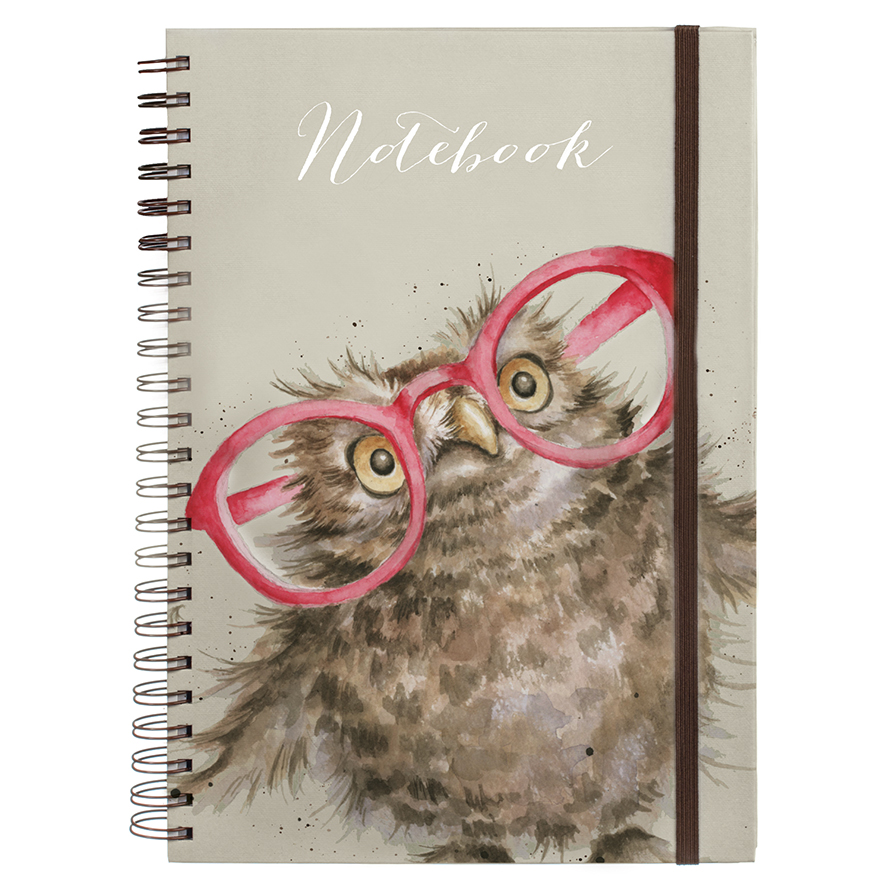 Wrendale Designs Spectacular Large Notebook, Owl image number null